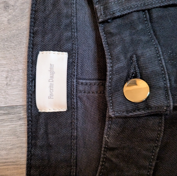 Favorite Daughter Black Jean Shorts Size 33 NWT - Picture 3 of 4
